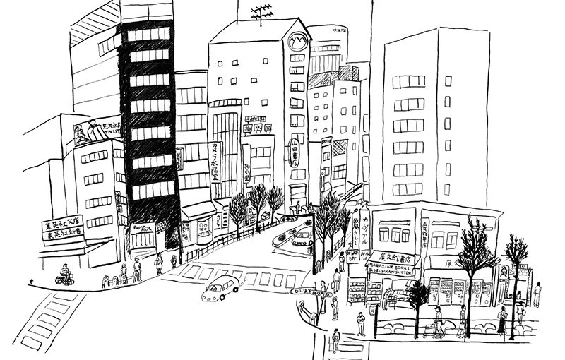 『神保町』のアニメーションを作成してみました。